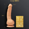 G-VIBE - GREAL MINI DILDO VIBRADOR SILICIONA NATURAL - Imagen 2