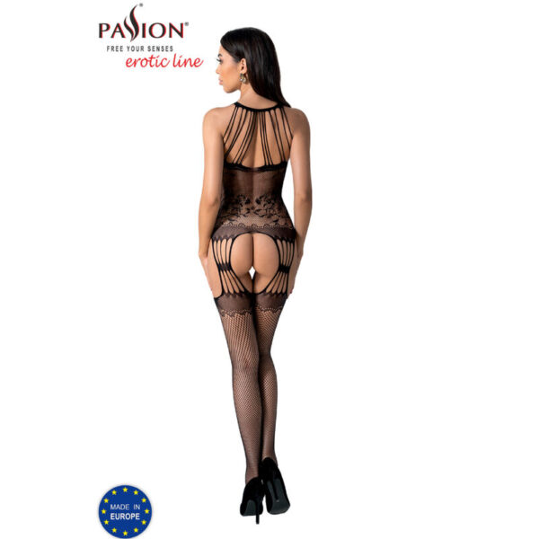 PASSION - BS095 BODYSTOCKING ROJO TALLA UNICA - Imagen 4