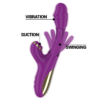 INTENSE - ATENEO VIBRADOR MULTIFUNCIÓN RECARGABLE 7 VIBRACIONES CON LENGUA OSCILANTE Y SUCCIONADOR MORADO - Imagen 3