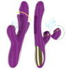 INTENSE - ATENEO VIBRADOR MULTIFUNCIÓN RECARGABLE 7 VIBRACIONES CON LENGUA OSCILANTE Y SUCCIONADOR MORADO - Imagen 2