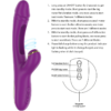INTENSE - ATENEO VIBRADOR MULTIFUNCIÓN RECARGABLE 7 VIBRACIONES CON LENGUA OSCILANTE Y SUCCIONADOR MORADO - Imagen 5