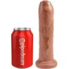 KING COCK - PENE REALÍSTICO CON PREPUCIO 17.8 CM CARAMELO - Imagen 2