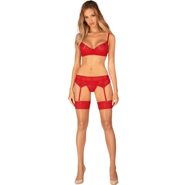 OBSESSIVE - INGRIDIA SET TRES PIEZAS ROJO XS/S - Imagen 3