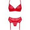 OBSESSIVE - INGRIDIA SET TRES PIEZAS ROJO XS/S - Imagen 5