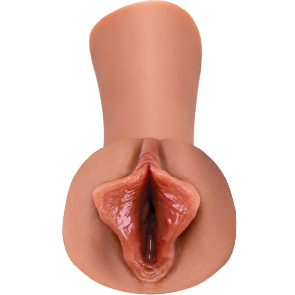 FETISH FANTASY EXTREME - MASTURBADOR MASCULINO SILICONA LUSCIOUS LIPS CARAMELO - Imagen 2