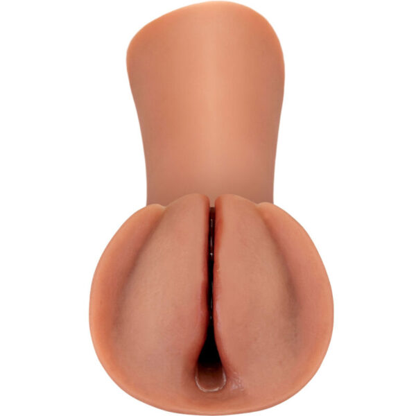 FETISH FANTASY EXTREME - MASTURBADOR MASCULINO SILICONA SLIPPERY SLIT CARAMELO - Imagen 2