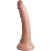 KING COCK - ÉLITE DILDO REALÍSTICO VIBRADOR  SILICONA CONTROL REMOTO 17.8 CM - Imagen 3