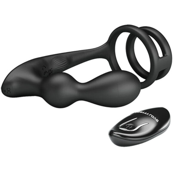 PRETTY LOVE - MARSHALL ANILLO PARA PENE + PLUG ANAL VIBRATORIO  CONTROL REMOTO - Imagen 4