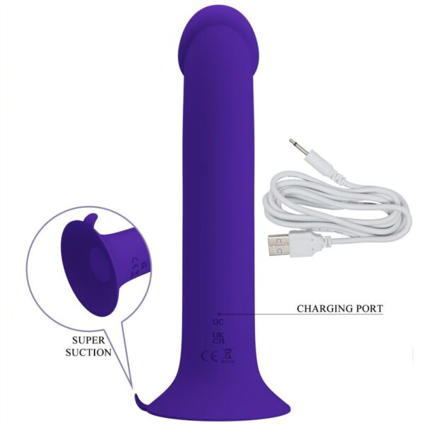 PRETTY LOVE - MURRAY YOUTH DILDO VIBRADOR  RECARGABLE VIOLETA - Imagen 5