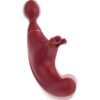 ADRIEN LASTIC - FUSION TRIPLE ESTIMULADOR CLITORIS  G-SPOT ROJO - Imagen 2