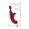 ADRIEN LASTIC - FUSION TRIPLE ESTIMULADOR CLITORIS  G-SPOT ROJO - Imagen 3