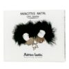 ADRIEN LASTIC - ESPOSAS METAL CON PLUMAS NEGRO - Imagen 3