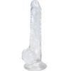 ALIVE - LUSTY PENE REALÍSTICO TRANSPARENTE 18 CM