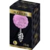 ALIVE - ANAL PLEASURE PLUG ESPIRAL METAL POMPON VIOLETA TALLA L - Imagen 4