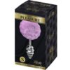 ALIVE - ANAL PLEASURE PLUG ESPIRAL METAL POMPON VIOLETA TALLA S - Imagen 4