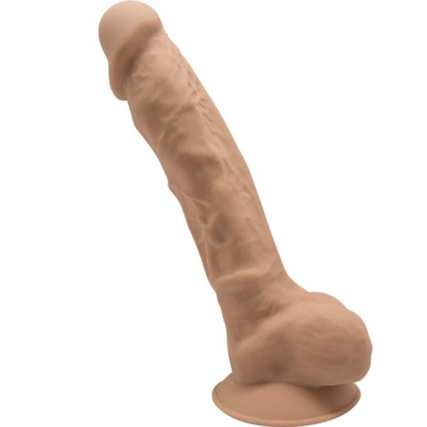 SILEXD - MODELO 1 PENE REALÍSTICO SILICONA PREMIUM SILEXPAN CARAMELO 23 CM