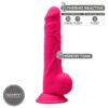 SILEXD - MODELO 1 PENE REALÍSTICO SILICONA PREMIUM SILEXPAN FUCSIA 24 CM - Imagen 2