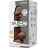 SILEXD - MODELO 1 PENE REALÍSTICO SILICONA PREMIUM SILEXPAN MARRÓN 21.5 CM - Imagen 3