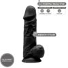 SILEXD - MODELO 1 PENE REALÍSTICO SILICONA PREMIUM SILEXPAN NEGRO 21.5 CM - Imagen 2