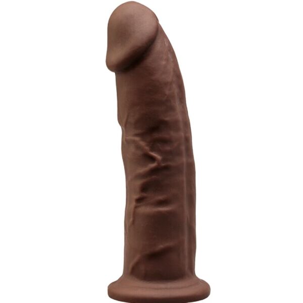 SILEXD - MODELO 2 PENE REALÍSTICO SILICONA PREMIUM SILEXPAN MARRON 23 CM