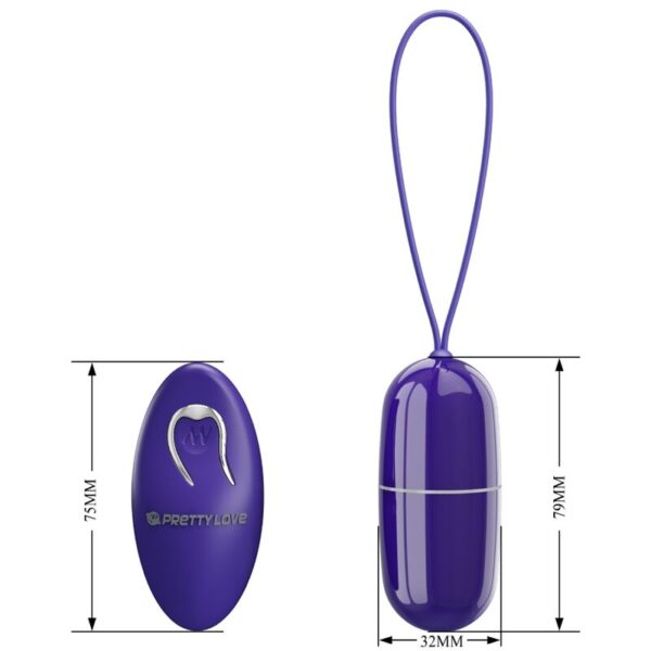 PRETTY LOVE - ARVIN YOUTH HUEVO VIBRADOR CONTROL REMOTO VIOLETA - Imagen 4
