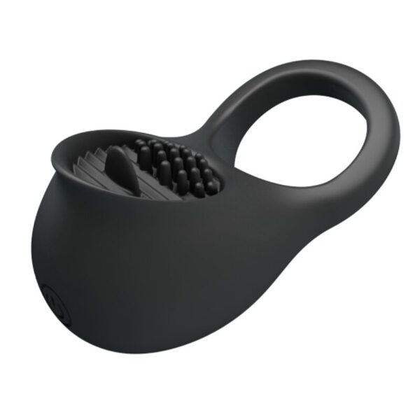 PRETTY LOVE - ANILLO VIBRADOR PARA PENE CON LENGUA NEGRO - Imagen 4