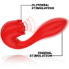 MIA - SELENA ESTIMULADOR VIBRATING + TAPPING ROJO - Imagen 3