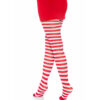 LEG AVENUE - MEDIAS DE RAYAS BLANCO/ROJO - Imagen 3