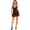 OBSESSIVE - CHEMERIS SET BADYDOLL  TANGA XS/S - Imagen 3