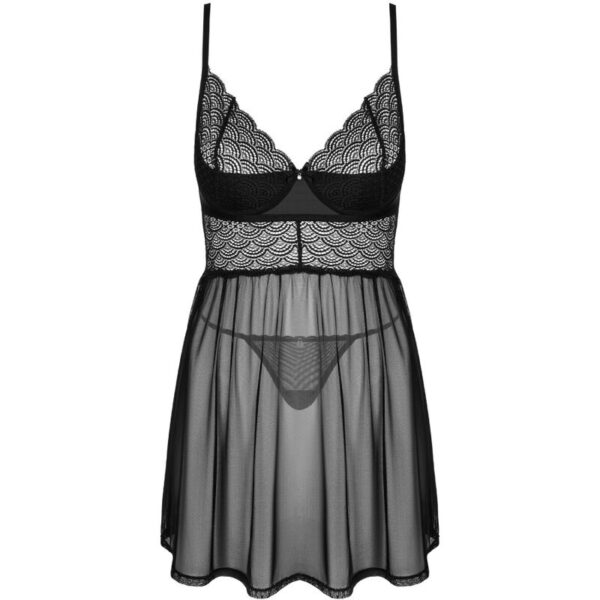 OBSESSIVE - CHEMERIS SET BADYDOLL  TANGA XS/S - Imagen 5
