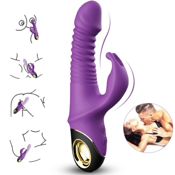 ARMONY - ZING DILDO VIBRADOR RABBIT VIOLETA - Imagen 2