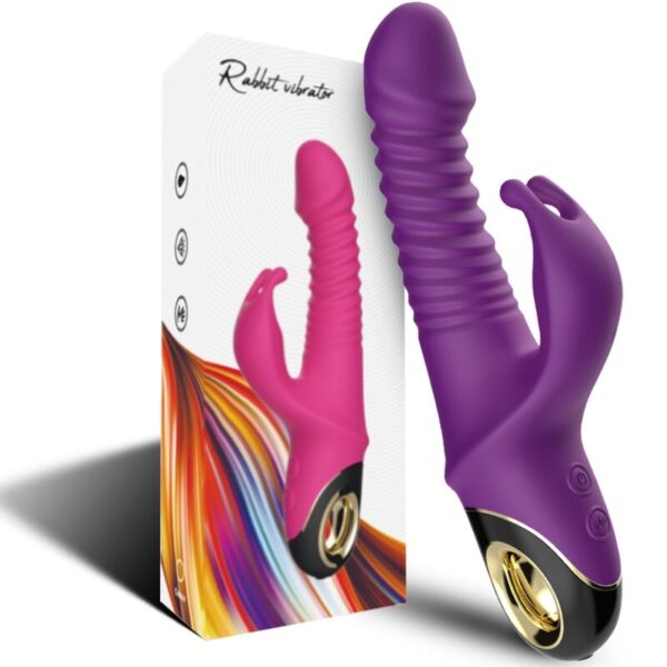 ARMONY - ZING DILDO VIBRADOR RABBIT VIOLETA - Imagen 5