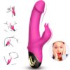 ARMONY - METEROR DILDO VIBRADOR RABBIT ROTADOR FUCSIA - Imagen 2