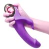 ARMONY - METEROR DILDO VIBRADOR RABBIT ROTADOR VIOLETA - Imagen 4