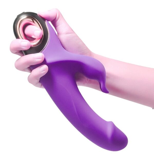 ARMONY - METEROR DILDO VIBRADOR RABBIT ROTADOR VIOLETA - Imagen 4