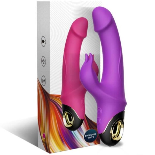 ARMONY - METEROR DILDO VIBRADOR RABBIT ROTADOR VIOLETA - Imagen 5