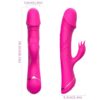 ARMONY - DILDO VIBRADOR RABBIT SILICONA FUCSIA - Imagen 4