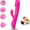 ARMONY - DILDO VIBRADOR RABBIT SILICONA FUCSIA - Imagen 2