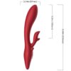 ARMONY - ELK VIBRADOR RABBIT CURVO RED - Imagen 2
