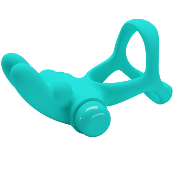 PRETTY LOVE - DANTE ANILLO VIBRADOR RABBIT VERDE - Imagen 3