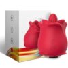 ARMONY - ROSA VIBRADOR ESTIMULADOR CON LENGUA CLITORIS 10 MODOS ROJO - Imagen 4