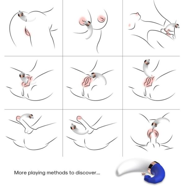 ARMONY - SWEETMOON SUCCIONADOR CLITORIS  PUNTO G AZUL - Imagen 4