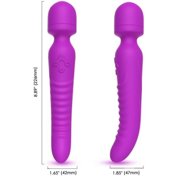 ARMONY - MISSION MASAJEADOR  VIBRADOR EFECTO CALOR VIOLETA - Imagen 2
