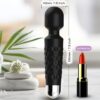 ARMONY - POSTMAN MASAJEADOR  VIBRADOR CABEZA FLEXIBLE NEGRO - Imagen 2
