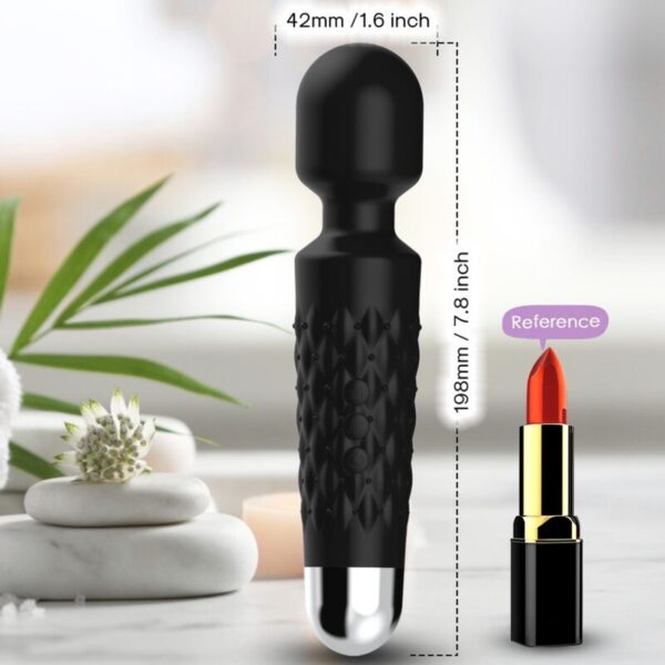 ARMONY - POSTMAN MASAJEADOR  VIBRADOR CABEZA FLEXIBLE NEGRO - Imagen 2