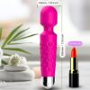 ARMONY - POSTMAN MASAJEADOR  VIBRADOR CABEZA FLEXIBLE FUCSIA - Imagen 2