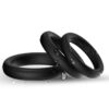 ARMONY - TRIPLE ANILLO SILICONA NEGRO - Imagen 2