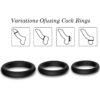 ARMONY - TRIPLE ANILLO SILICONA NEGRO - Imagen 4