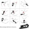 ARMONY - VEYRON ANILLO VIBRADOR DOBLE PINZA CONTROL REMOTO NEGRO - Imagen 2