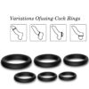 ARMONY - LOCK ANILLOS SILICONA NEGRO - Imagen 3